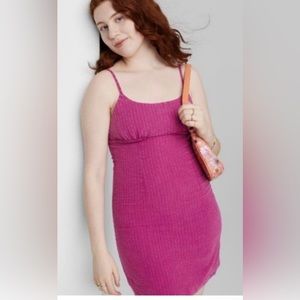 NWT Sleeveless Woven Bodycon Dress - Wild Fable - Plum Pink Purple sz XS
